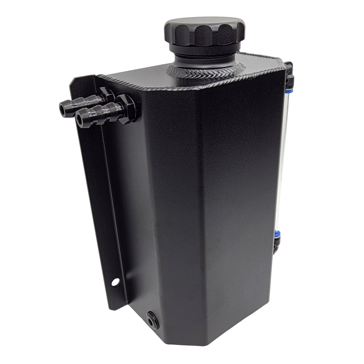 BLACK ALUMINIUM COOLANT RESERVOIR BOTTLE (UNIVERSAL)