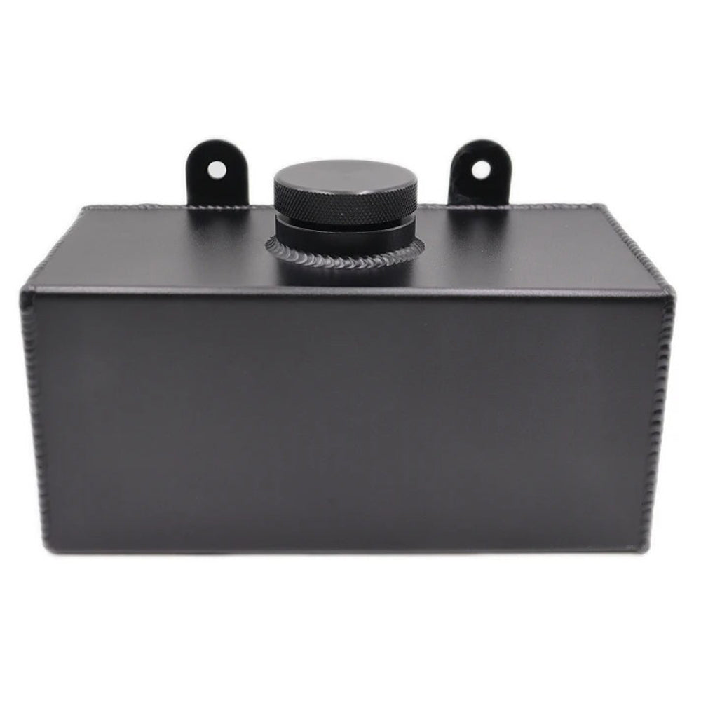 BLACK ALUMINIUM WINDSCREEN WASHER BOTTLE (UNIVERSAL)