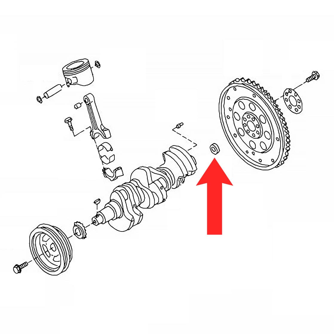 SPIGOT PILOT BUSH for VL RB30 MANUAL (NOS) - HOLDCOM AUTO PARTS