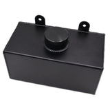 BLACK ALUMINIUM WINDSCREEN WASHER BOTTLE  (UNIVERSAL)