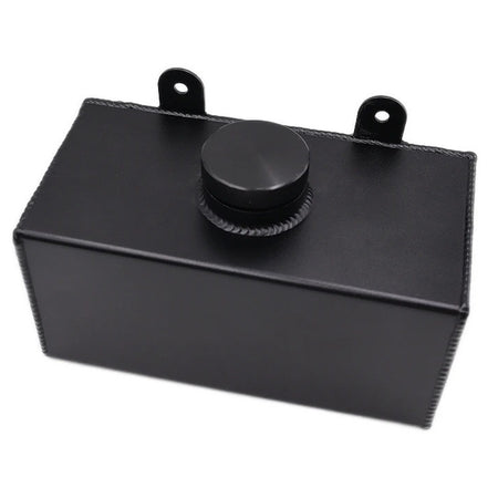 BLACK ALUMINIUM WINDSCREEN WASHER BOTTLE  (UNIVERSAL)